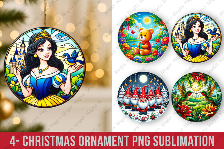 Christmas ornaments round ornaments sublimation, ornament