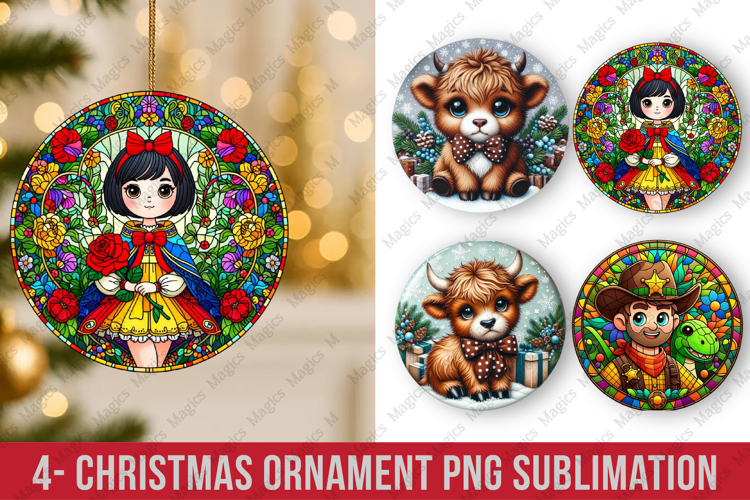 Christmas ornaments round ornaments sublimation, ornament