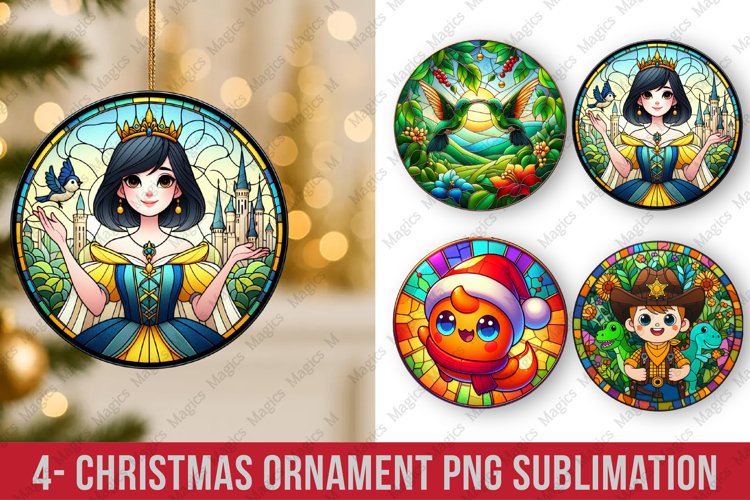 Christmas ornaments round ornaments sublimation, ornament