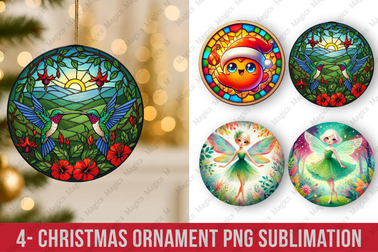 Christmas ornaments round ornaments sublimation, ornament