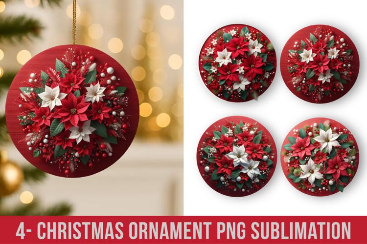 3D Christmas Ornaments Sublimation example image 1