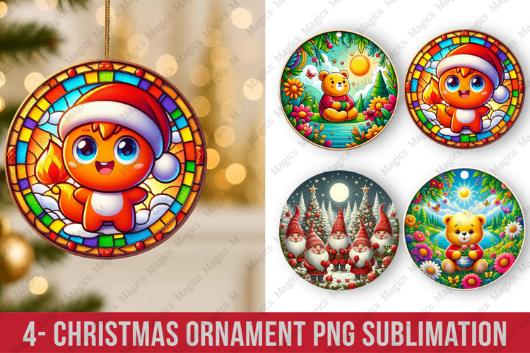 Christmas ornaments round ornaments sublimation, ornament