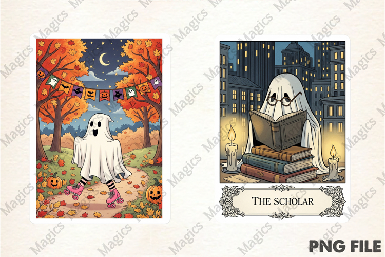 Halloween Tarot Card PNG