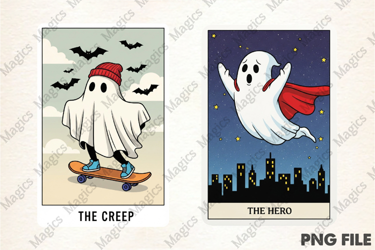 Halloween Tarot Card PNG