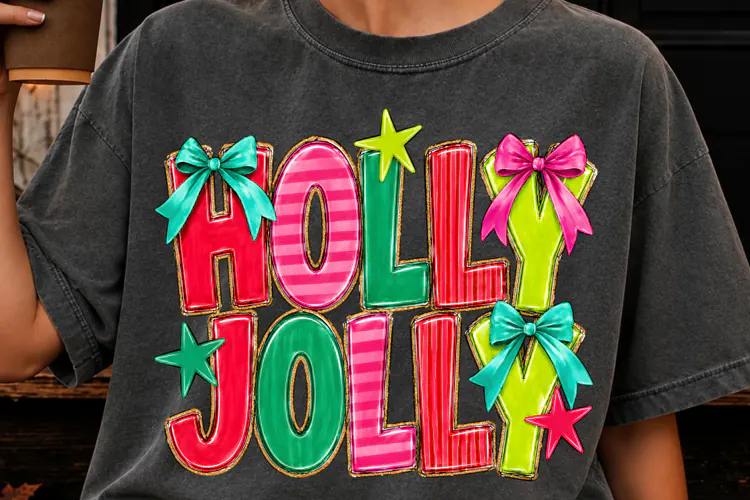Funny Christmas PNG, Coquette Merry Christmas PNG, Christmas