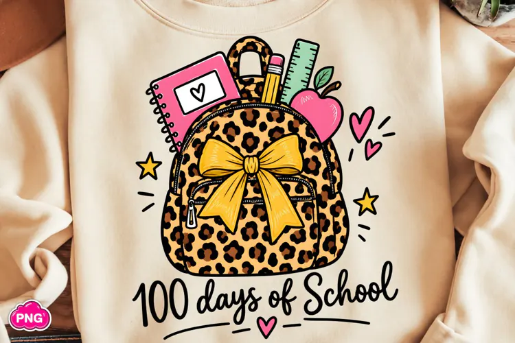100 Days of School PNG, Happy 100 Days Of School PNG