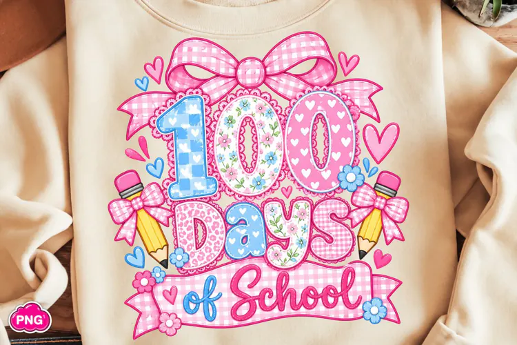 100 Days of School PNG, Happy 100 Days Of School PNG