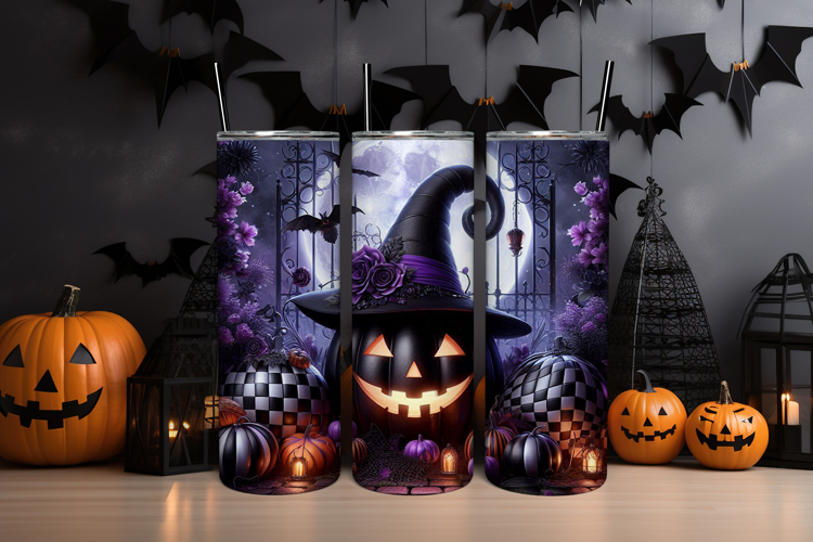 Spooky Season Tumbler Wrap PNG Design
