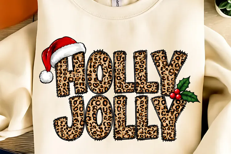 Holly Jolly PNG, Coquette Merry Christmas PNG, Christmas PNG