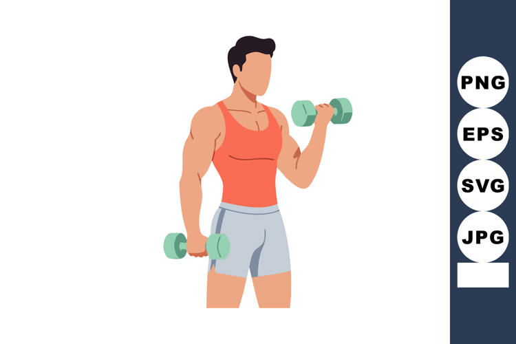 Dumbbell Clipart Image 5