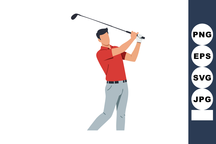Golfer Clipart Image 2
