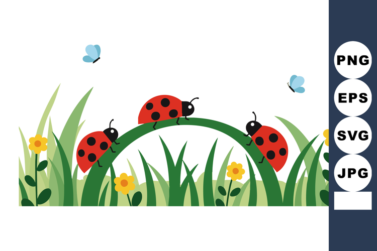 Ladybugs Clipart Image 2