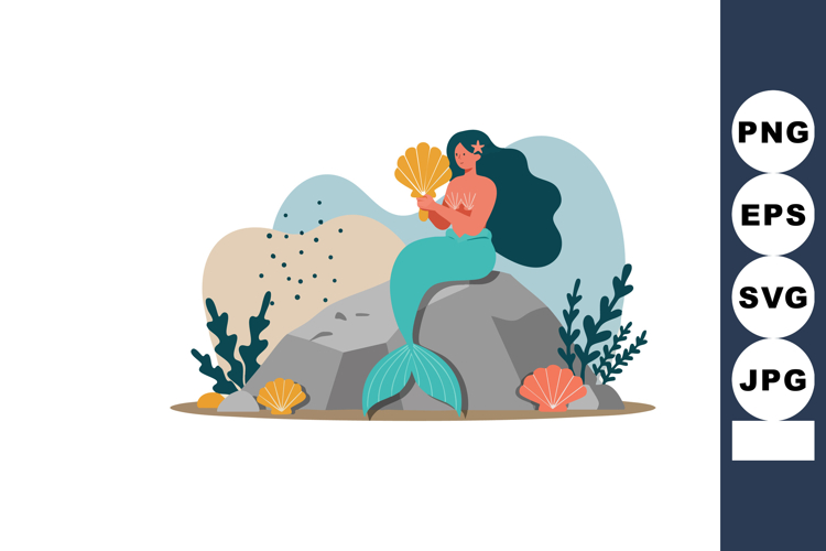 Mermaid Clipart Image 20