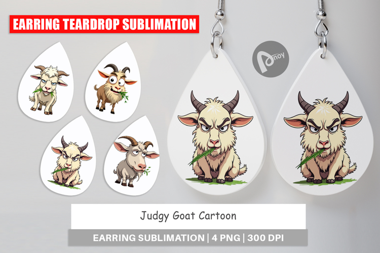 Earring Judgy Goat