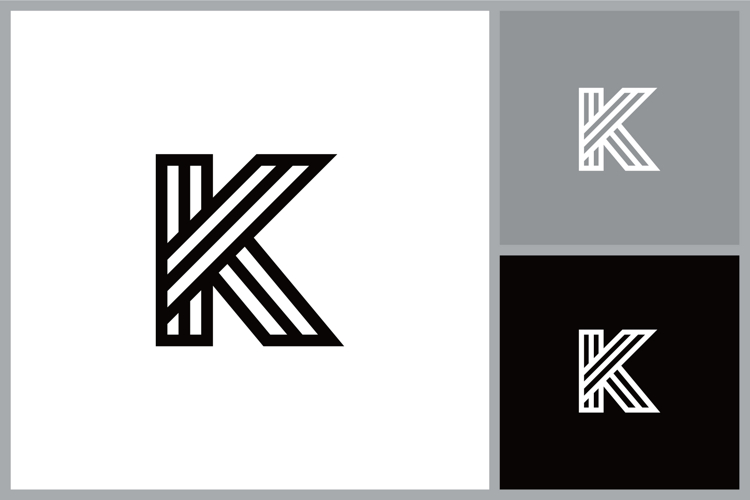 Letter K Initial Symbol Vector