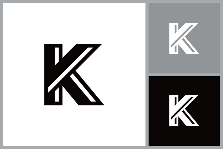 Letter K Initial Symbol Vector