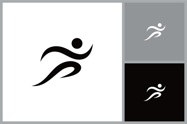 Running Figure Athletic Sports