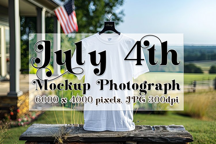 4th of July Mockup, White T Shirt Mockup, Country Farm, 11