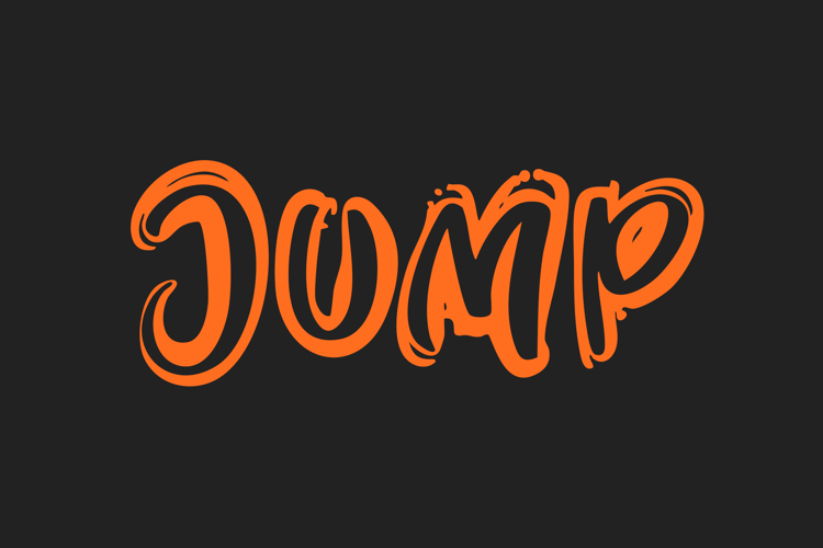 JUMP Graffiti Font