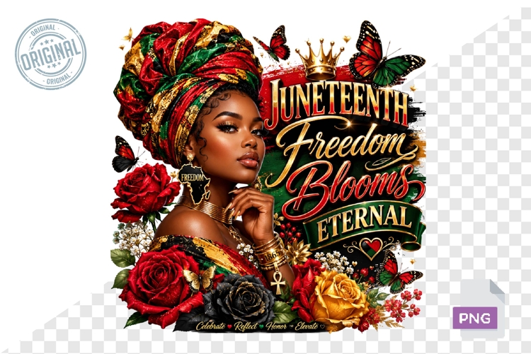 Juneteenth PNG, Black Woman Sublimation