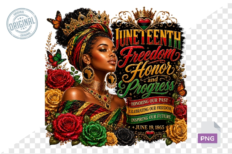 Juneteenth PNG, Black Woman Sublimation