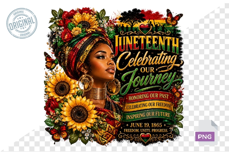 Juneteenth PNG, Black Woman Sublimation