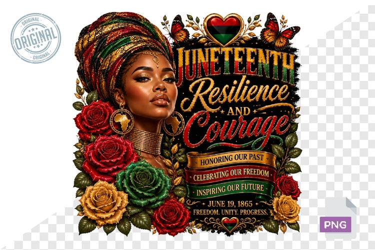 Juneteenth PNG, Black Woman Sublimation