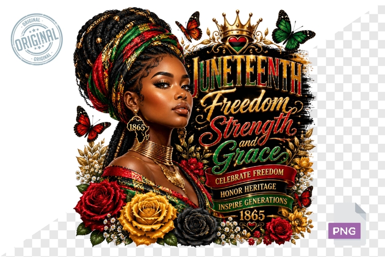 Juneteenth PNG, Black Woman Sublimation