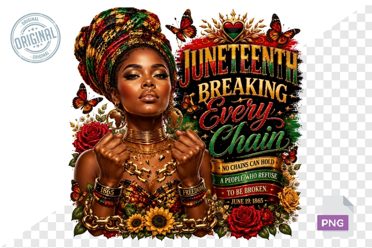 Juneteenth PNG, Black Woman Sublimation