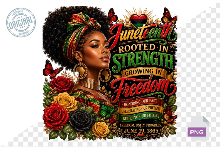 Juneteenth PNG, Black Woman Sublimation