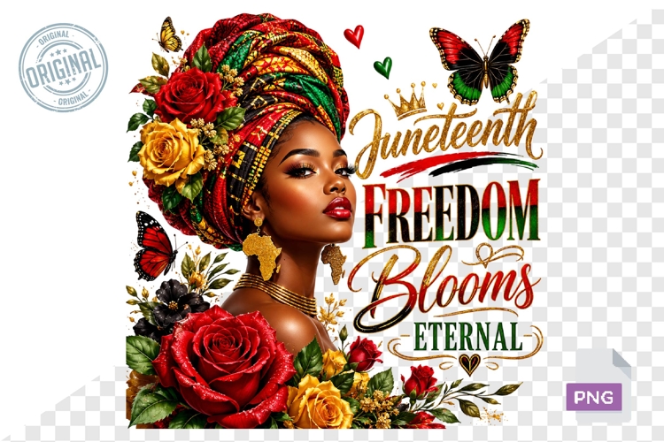 Juneteenth PNG, Black Woman Sublimation
