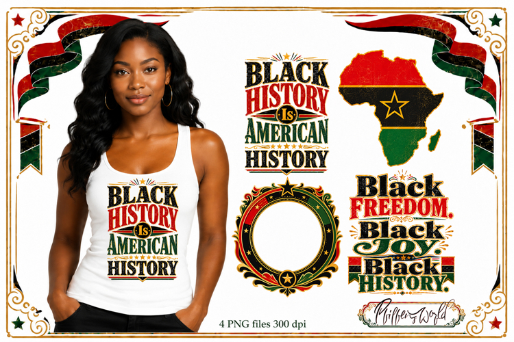 Juneteenth Celebration PNG Designs | Black History PNG