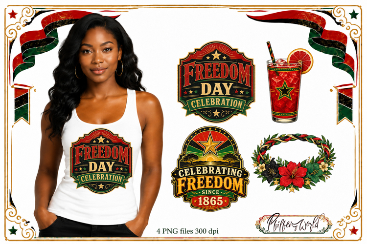 Juneteenth Celebration PNG Designs | Black Excellence