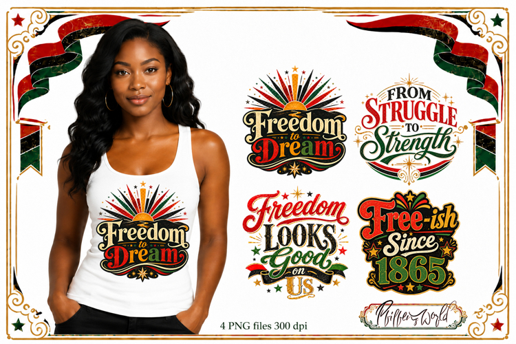 Juneteenth Celebration PNG Designs | Freedom & Legacy PNG