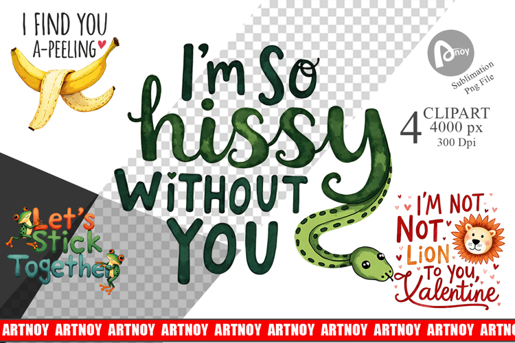 Jungle Giggles Valentine Clipart