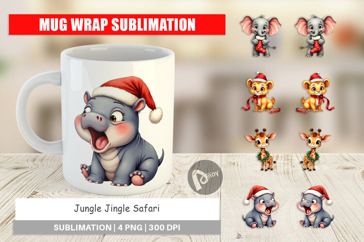 Jungle Jingle Safari Mug Wrap example image 1