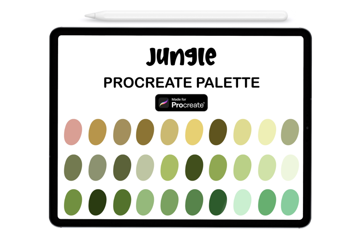 Jungle Procreate Palette - Procreate Color Palette
