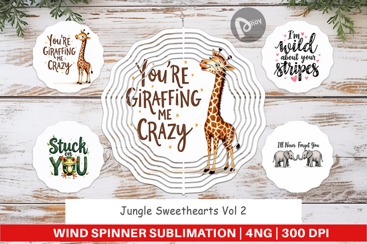Jungle Sweethearts Valentine Spinner example image 1
