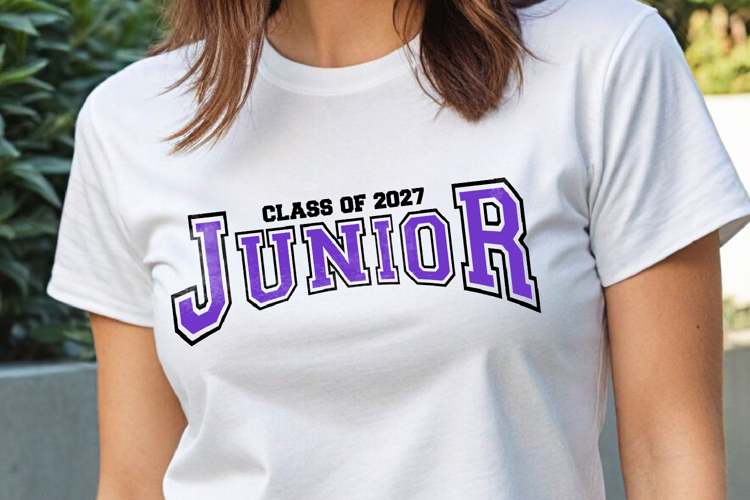 Class of 2027 Junior shirt svg, Custom third year svg
