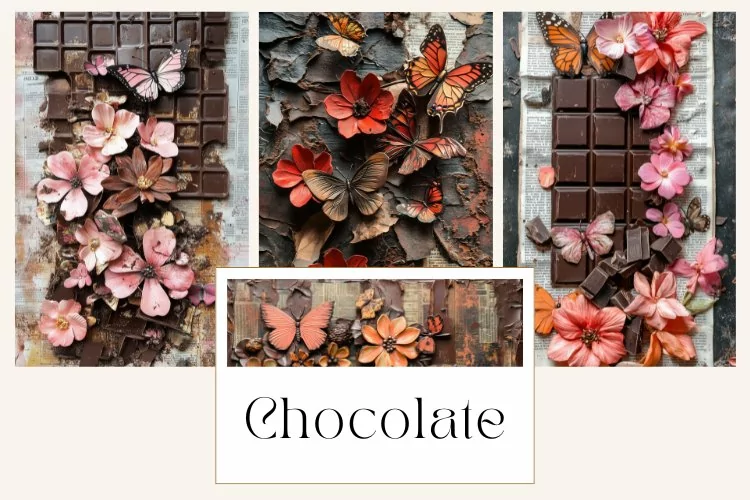 Chocolate Junk Journal Pages
