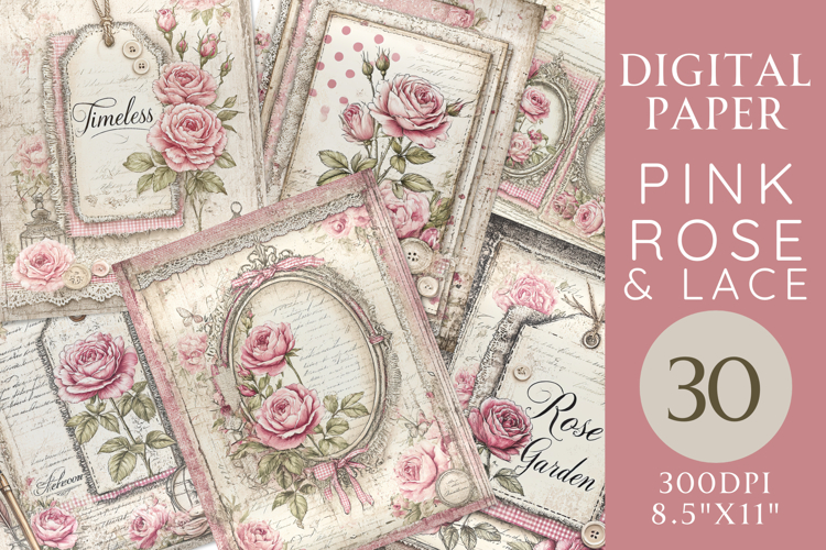 Pink Rose Clipart Image 24