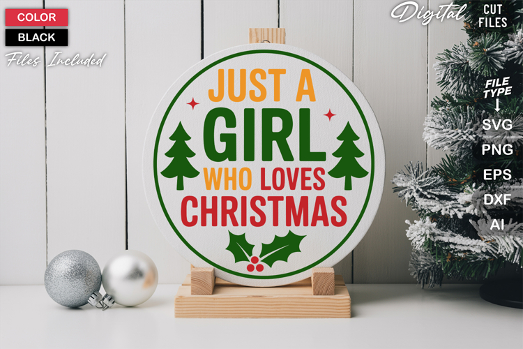 Round Christmas Svg Image 8