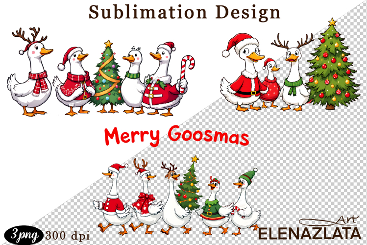 Just a Jolly Goose,Christmas Goose PNG