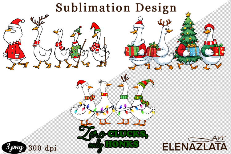 Just a Jolly Goose,Christmas Goose PNG