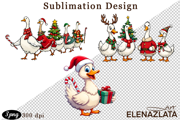 Just a Jolly Goose,Christmas Goose PNG