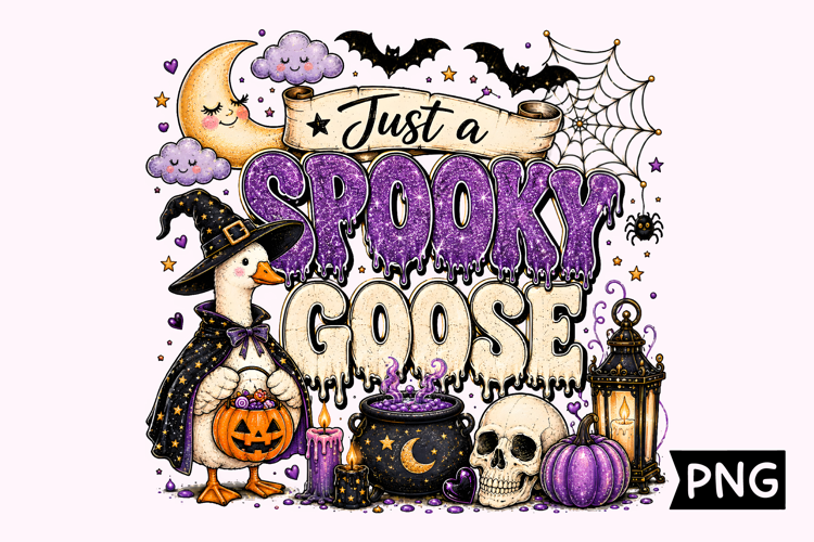Just a Spooky Goose Halloween Design