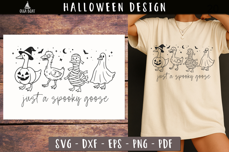 Just a Spooky Goose SVG Funny Halloween