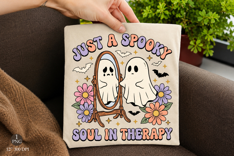 Just a Spooky Soul in Therapy Png,Halloween Ghost PNG