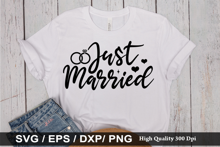 Just Married - Funny Husband SVG Design