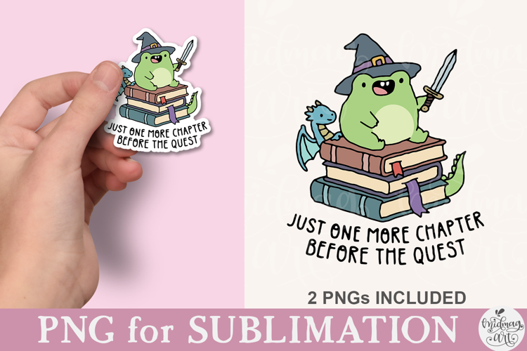 Just One More Chapter Before the Quest Frog PNG